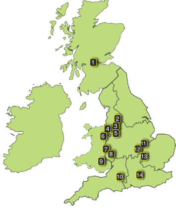 Narrowboating Locations Map
